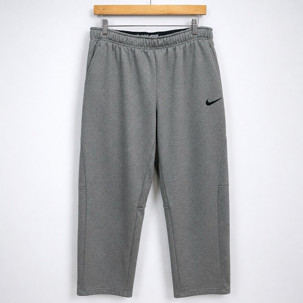 Nike Dri-FIT Gray Fleece Sweatpants Joggers Men's XL Athletic Training Pants